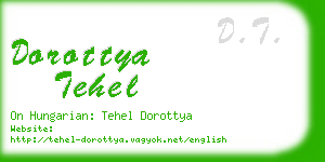 dorottya tehel business card